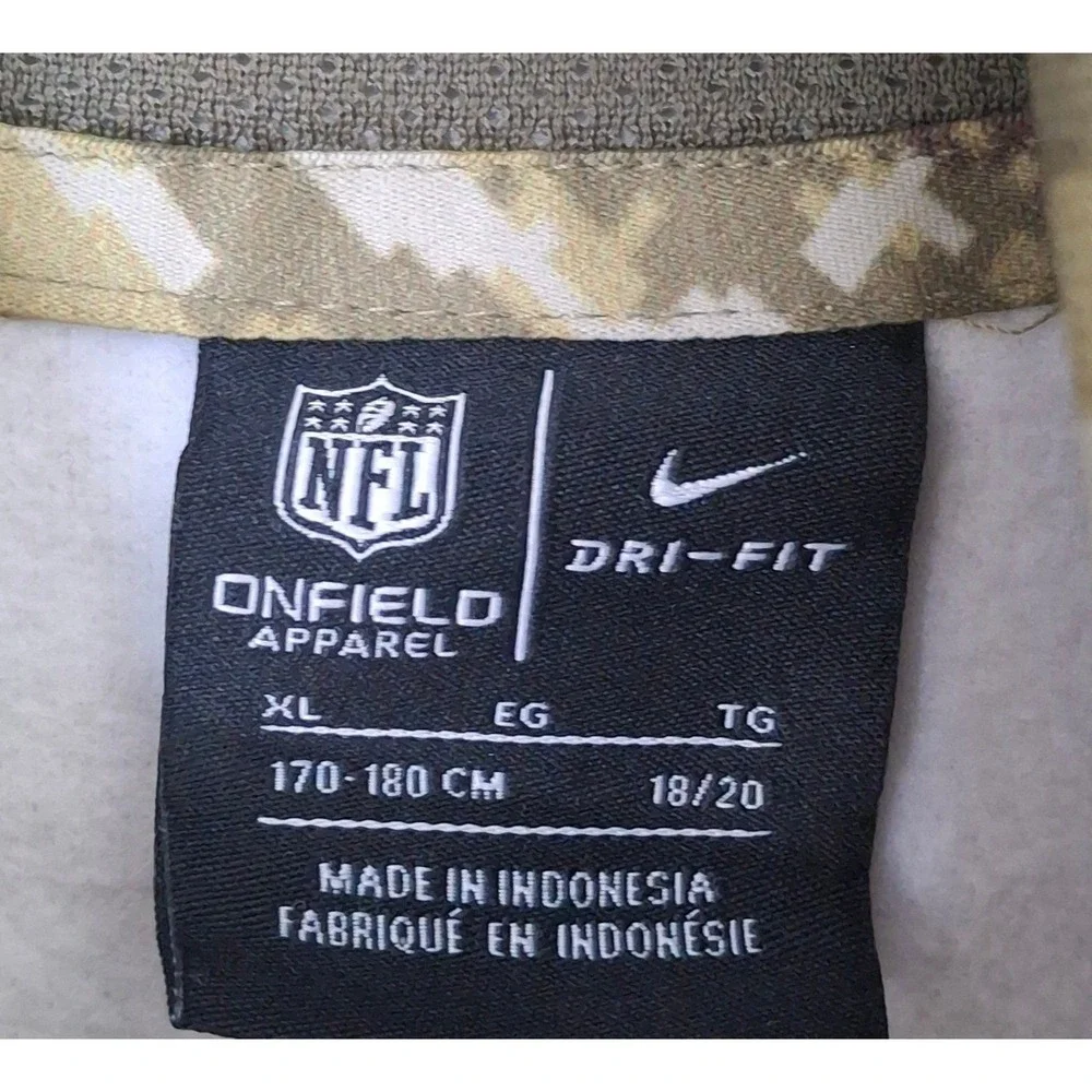 Nike Pittsburgh Steelers Salute to Service Camo Hoodie Kids XL 18/20 Dri-FIT
